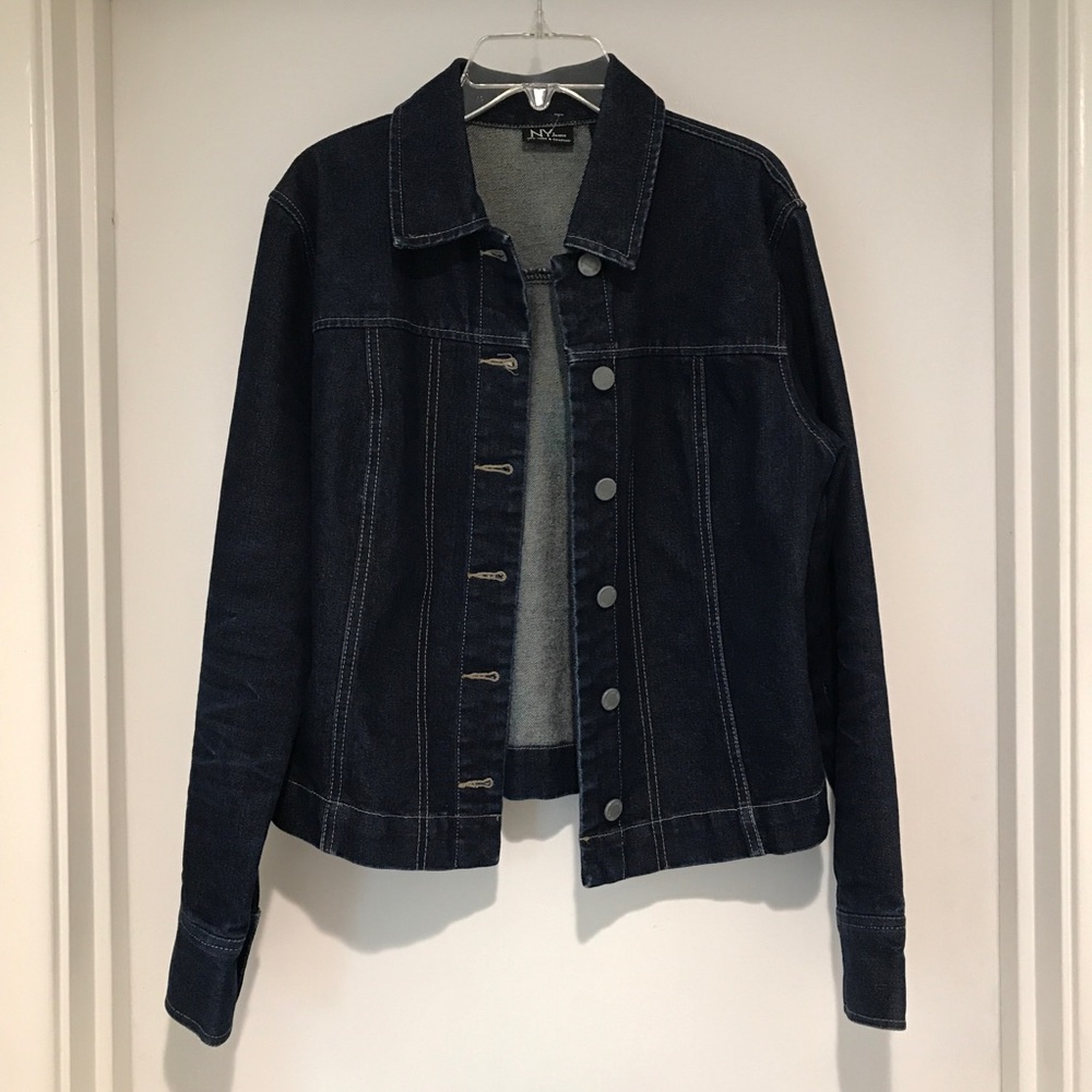 NY Jeans dark wash jean jacket